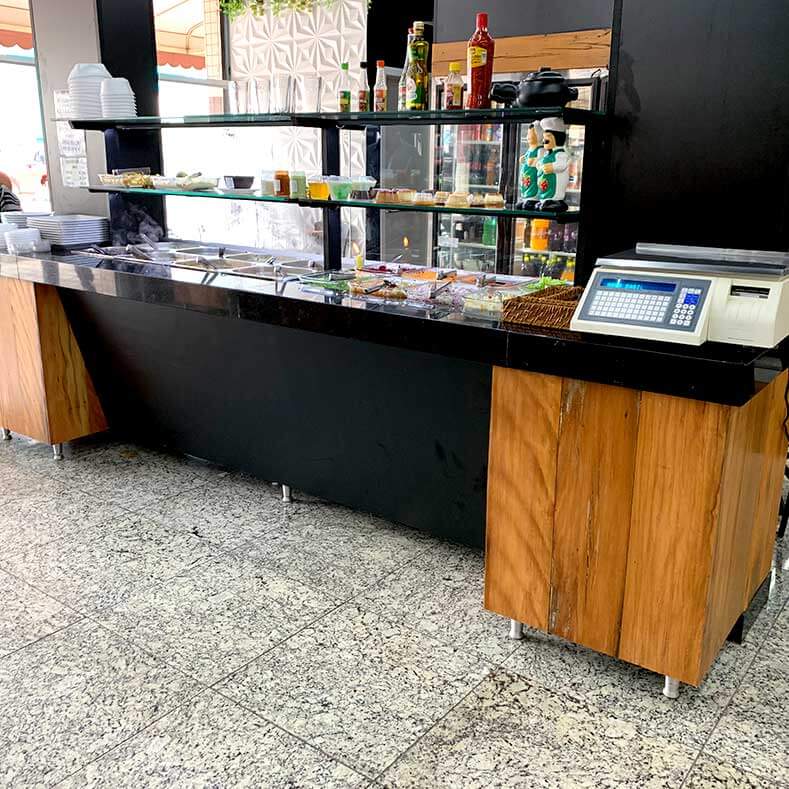 FreeArt - Expositor self service para almoƧo e cafƩ colonial.